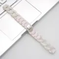 Ersatz Armband aus Harz Kette fur Smartwatch, elegantes Lifestyle Accessoire Stueck neu - Einzelner Loop Denim-Kette - Meerjungfrau Rosa
