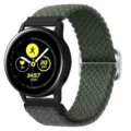 Groene elastische gevlochten nylon horlogeband vervanging voor universele smartwatch. - Donker Olijfgroen