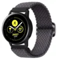 Vervanging gevlochten nylon elastische horlogeband riem voor smartwatch compatibel. - Spacegrijs
