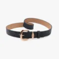 Ceinture femme vintage gaufrée style Y2K jean bracelet de taille bleu foncé - Bleu Marine