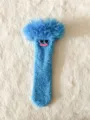 Chaussettes douillettes et rigolotes bleues avec lunettes cœur et peluche pour style adorable. - Taille unique / Lunettes de Soleil Bleues