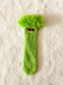 Chaussettes fantaisie moelleuses vertes avec dessus en peluche et lunettes tendance. - Taille unique / Lunettes de Soleil Vertes