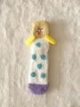 Fluffy coral fleece winter warm socks with cute 3D cartoon embroidery, cozy home sock. - One Size / White Tongue Out