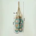 Decorazione murale di pesce in legno stile marino retro appeso conchiglia ciondolo - Piccola Corda di Pesce / Verde chiaro