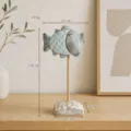 Vintage legno pesce statuetta decorazione da tavolo stile marino arte per la casa - Bianco