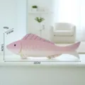 Ornamento di pesce in legno fatto a mano, decorazione da scrivania rosa sfumata per soggiorno. - Rosa