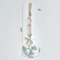 Decorazione murale in legno stile marino con stella marina e conchiglia, 36cm, 68g. - Ciondolo a Conchiglia