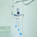 Carillón de viento de velero mediterráneo con detalles náuticos y estrellas de cristal. - Estilo 14 Salvavidas Colgante Estrella