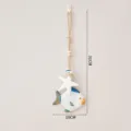Decorazione da parete in legno pesce e stella marina stile mediterraneo ciondolo 31cm - Addobbi appesi a forma di pesce