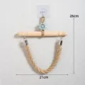 Stile mediterraneo intrecciato a mano legno corda di canapa porta carta igienica - Modello B Portafazzoletti Timone