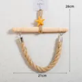 Stile mediterraneo fatto a mano in legno e corda di canapa porta carta igienica senza foratura. - Modello B Portafazzoletti Stella Marina