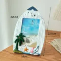 Cornice portafoto gabbiano stile mediterraneo 6 pollici decorazione scrivania regalo. - Cornice a Forma di Barca 6 Pollici Stile Palma da Cocco
