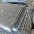 Detailed view of stacked 8D aquarium filter pads with honeycomb mesh structure for fish tanks. - 8D Filter Cotton / 10x50cm