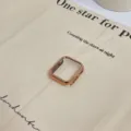 Rose Gold Electroplated PC Hard Protective Case for Apple Watch Series, Slim Bumper Cover - 49mm / Rose Gold