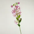 Branche de fausses fleurs de lys artificielles en soie pour décoration de table - Violet