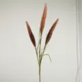 Fausse herbe de pampas artificielle 3 têtes roseau plante déco salon automne sku - Roseau d'Automne à 3 Têtes / Café Foncé