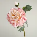 Fausse pivoine en soie style vintage fleur artificielle pour decoration de table salon - Rose Clair