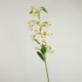 Kunstmatige mini lelie bloem tak meerkleurige verloop zijde nep bloem voor tafel decoratie. - Champagne