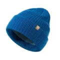 Bonnet tricoté pour bébé bleu avec doublure polaire, bonnet d'hiver chaud pour nouveau-né. - 0-3 Ans / Bleu