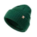 Bonnet tricoté chaud d'hiver pour bébé, bonnet vert doublé polaire pour tout-petit. - 0-3 Ans / Vert
