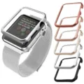 Metal bumper case and strap for Apple Watch, sleek design with multiple color options. - Silver / 38mm