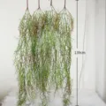 Artificial hanging fern plant wall decor 139cm fake green vine leaf for home indoor decoration. - Hanging Style A
