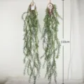 Artificial hanging fern plant, 110cm green vine wall decor for home room interior styling. - Hanging Style C
