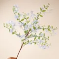Artificial Murraya paniculata faux flower branch for home room decor and plant landscaping. - Murraya Paniculata (Blue)
