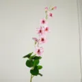 Artificial trumpet vine silk flower long branch for wedding decoration home party photo props pink - Light Purple