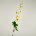 Artificial yellow trumpet vine flower branch silk flower home wedding decor photo prop - Yellow