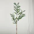 Artificial olive branch fake plant floral arrangement home wedding decor green leaf - 3-Fork Olive Leaf