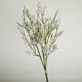 Kuenstliche Blume Stiel dekorative Pflanze Simulation Gruen fuer Zuhause Tisch Hotel Dekor. - Weiß