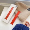 Geflochtenes Silikon Sport Uhrenarmband Ersatzarmband kompatibel mit Smartwatch, orange. - Orange
