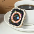 Metal protective case for Apple Watch Ultra 49mm, champagne gold aluminum alloy shell bumper. - Gold / 49mm Ultra