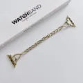 Metall Armband kompatibel mit Apple Watch, Luxus Ketten Design, goldene Farbe, 44mm. - Gold