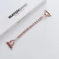 Elegantes schmales Metall Uhrenarmband in Roségold, perfekt kompatibel mit Apple Watch. - 38mm/40mm/41mm Universal / Rosé-Rosa