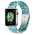 Resin strap for Apple Watch replacement band green marble design women fashion wristband - Emerald Green