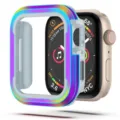 Colorful electroplated protective case compatible with Apple Watch, anti-drop bumper shell accessory. - 45mm / Multicolor