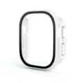 White protective case for Apple Watch Ultra 49mm, durable matte cover with built-in screen protector. - Case Only / White