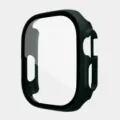 Dark green PC protective case with tempered glass screen protector compatible for Apple Watch 49mm. - 49MM Integrated Tempered Glass Case / Special Official Green