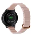Vervangende magnetische lederen horlogeband compatible met smartwatches stijlvolle roze band - 20mm / Roze met gouden gesp