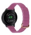 Vervangende magnetische lederen horlogeband voor Samsung Galaxy watch 1-4 generatie paars - 20mm / Roze Gouden Gesp