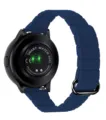 Blauwe siliconen magnetische horlogeband vervanging voor smartwatch, flexibel en duurzaam. - 20mm / Middernachtblauw met zwarte gesp