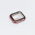 Rose gold electroplated Apple Watch case with integrated tempered glass screen protector. - Rose Pink