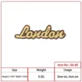 Embroidered patch London letter DIY clothing accessory iron on badge appliques - London Lettering (AK-80)