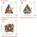 Adorno navideño plano de acrílico 2D patriótico 250 aniversario decoración colgante - Set de tres piezas