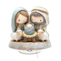 Nativity baby birth flat acrylic ornament cute holiday decoration gift desk display piece - Nativity Scene Theme (1) / 10cm Rotating Stand