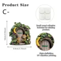 Présentation détaillée de la porte d'arbre de jardin de fées mignonne avec impression UV. - Style Porte Singe Banane (SCM2718-3)