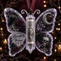 Weihnachts Acryl Schmetterling Geldhalter Gothik Hängende Dekoration Fest Geschenk - 3D Stil 10*10*0.4 / Gothic Dunkel Schmetterling Stil (11)
