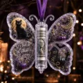 Halloween Acryl Schmetterling Geldgeschenk Halter Ornament mit Aufhaengung fuer Party Deko. - 3D Stil 10*10*0.4 / Halloween Gruselig Schmetterling Stil (13)
